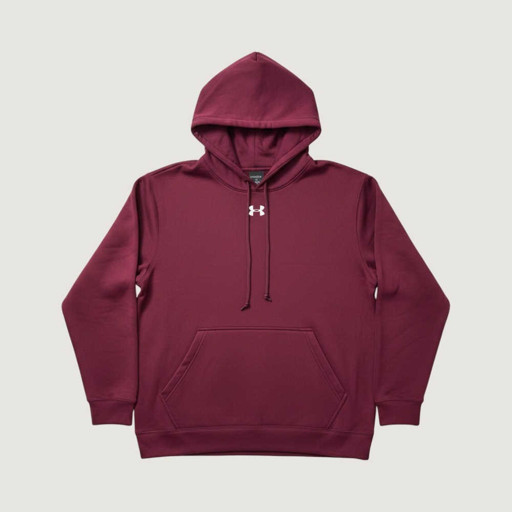 Under Armour Mens XL Maroon Loose Fit‎ Pullover Hoodie Sweatshirt 1237619